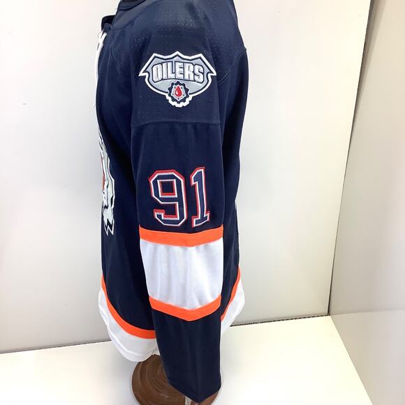 NEW Adidas Evander Kane Edmonton Oilers Reverse Retro 2.0 Jersey Sz 54 EDM 2001 - Picture 8 of 12